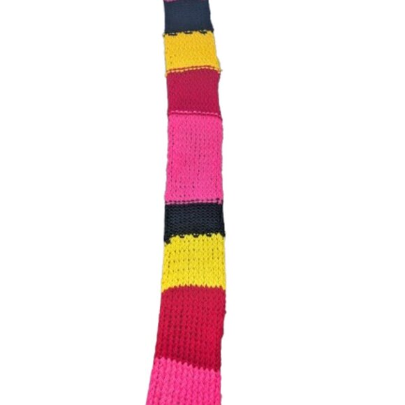 Vibrant Handmade Knitted Scarf - Bold & Colorful - Picture 5 of 6